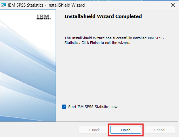 SPSS installation options screen